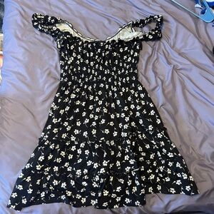 Black and white floral Urban Outfitters sundress